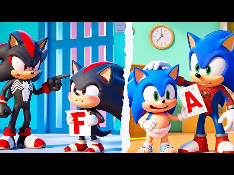 SHADOW Evil Family vs Spiderman SONIC Family!? - Happy Life Story | Sonic The Hedgehog 3 Animation