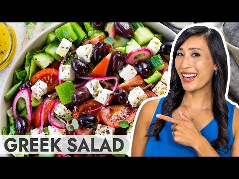 Greek Salad with Easy Homemade Dressing
