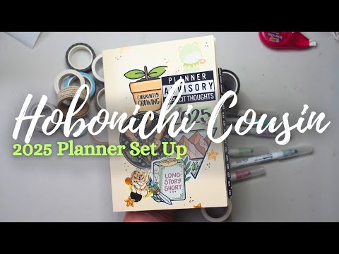✨ 2025 Hobonichi Cousin Set Up 🦋 - Trying to use ALL the pages!