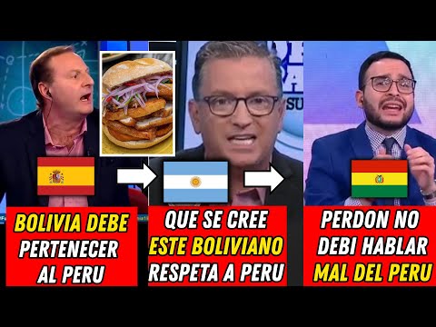 "PAN CON CHICHARON ES DE BOLIVIA" ESPAÑOLES Y ARGENTINOS DEFIENDEN AL PERU TRAS CRITICA DE BOLIVIA