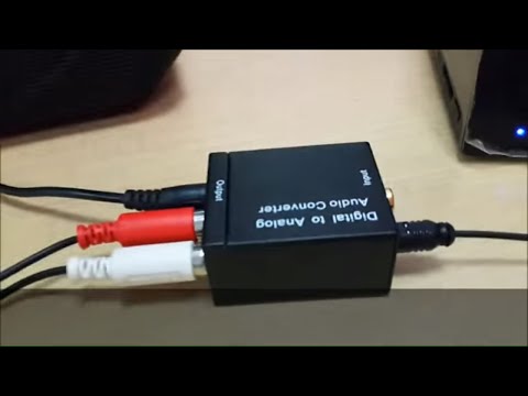 Digital Optic Coaxial RCA Toslink Signal to Analog Audio Converter Adapter