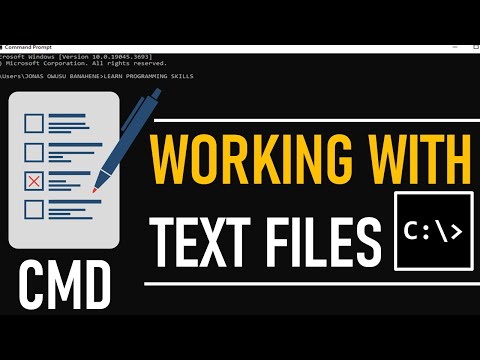 How to Create, Rename, Move and Delete Text Files in CMD