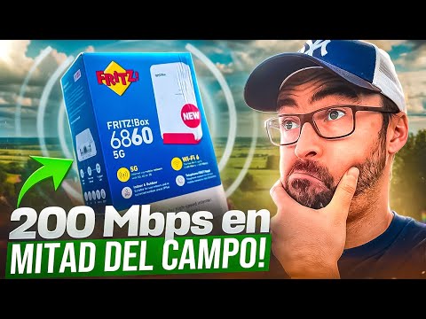 Over 200 Mbps in the middle of the countryside with this 5G router 🔥 Fritz!Box 6850 5G
