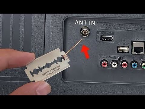 The razor blade will open all TV channels || Signal booster