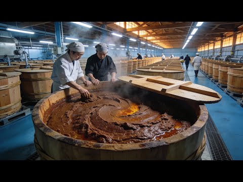 Inside the Japanese Miso Factory – How Fermented Grains Become Rare Seasonings Full Process