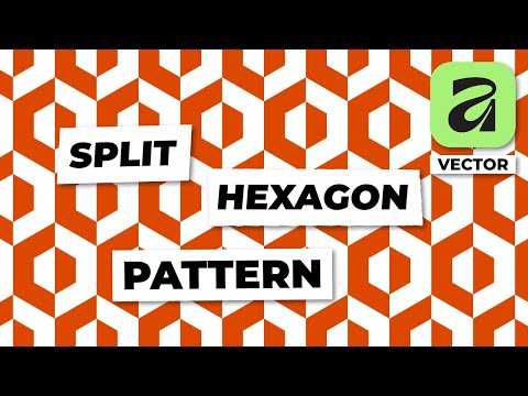 How to Create a Split Hexagon Pattern in Affinity (Vector Studio)