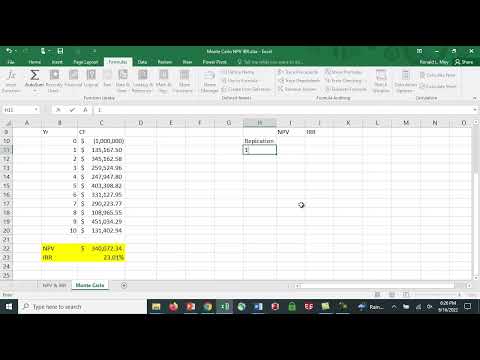 Monte Carlo Simulation in Excel - Capital Budgeting
