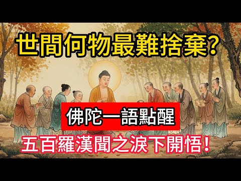 世間何物最難捨棄？佛陀一語點醒，五百羅漢聞之淚下開悟！#佛學 #正能量 #菩提解脫道 #佛教文化 #佛教故事 #人生感悟