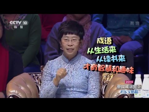 邯郸美女秒速过关 专家辩论硝烟起【2015中国成语大会 20160129】总决赛第十一场