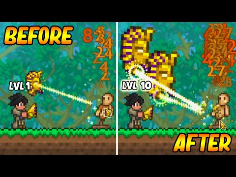 Terraria Clicker Class, But Damaging Enemies UPGRADE My Clickers...