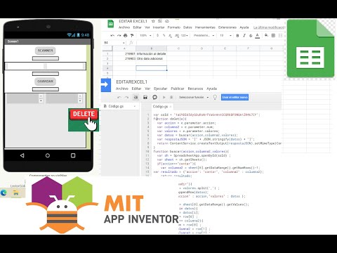 Crea tu aplicación en App Inventor para editar un Excel, registra y elimina con QR!