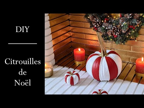 DIY . Comment recycler ses citrouilles d'halloween en déco de Noël