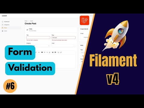 Form Validation Guide – FilamentPHP v4 (Ep 6)
