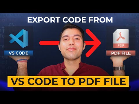 One Click to Export Code from VS Code to PDF Document File 🚀 Print Extension