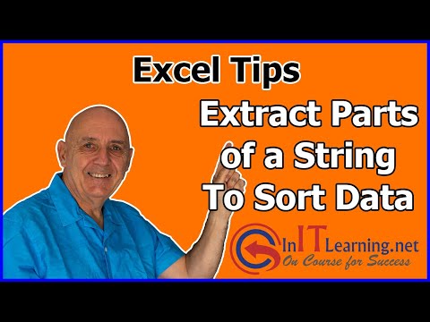 Extract Text from a string using the Functions Left, Right, Mid, Len, and Find.