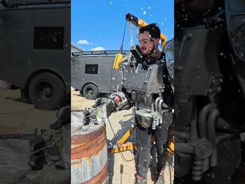 Fallout is becoming real 🤖 #fallout #engineering #powerarmor