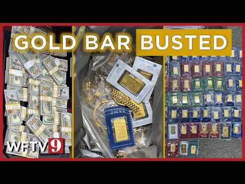 Cops seize $150 million in gold bars, cash amid scam ring takedown