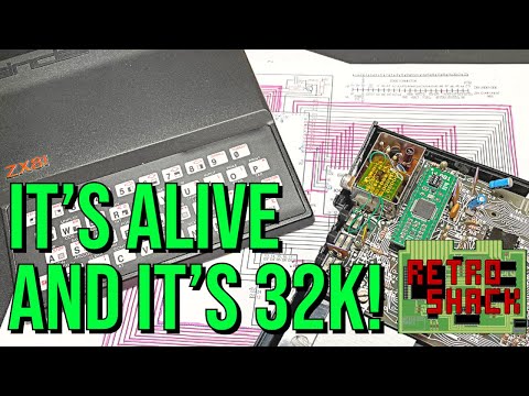 As promised - The ZX81 lives!  And that 32k upgrade got thrown in too!