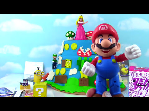SUPER MARIO Play-Doh Surprise Cake! Kidrobot BFFS! Blind Bags!