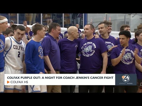 Colfax purple out: A night for coach Jenkin's cancer fight