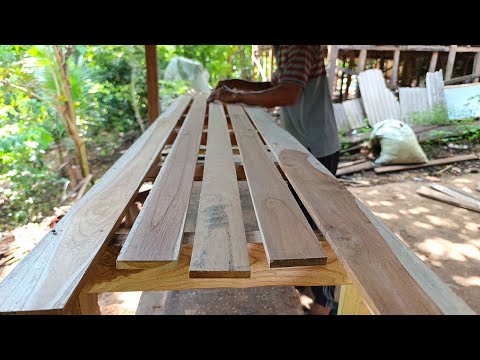 Membuat kursi taman kursi panjang minimalis / Dong Cheng