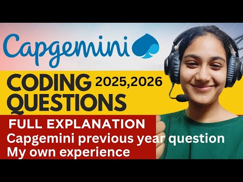 Capgemini coding questions with code explanation 2025 2026 Capgemini hiring prepration 