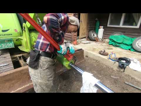 공투 포크레인 붐실린더 유압오일 누유 씰킷트 교체 ( 2024. 3. 30 )