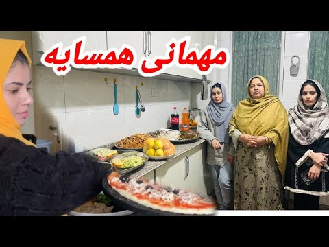 امشب مهمان همسایه ما خالد جان شان بودیم 
