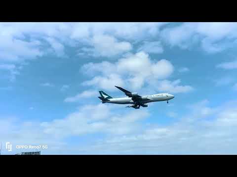 國泰747f降落