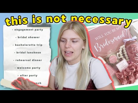 questionable wedding traditions... all these parties & gifts are TOO MUCH!