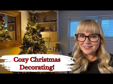 Cozy Christmas Decorating Vlog | Tree up + Festive touches!