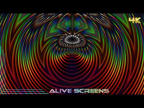 Banded Rainbow Sphere Abstract VJ Loop 4K UHD Party Background
