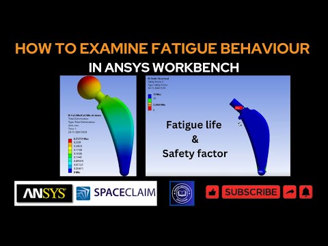 ⁣How to analyze fatigue life and safety factors using FEA in Ansys Workbench.