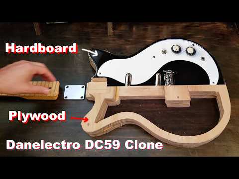 GUITAR BUILD DIY Danelectro DC59 Plywood w/ basic tools for about $100 #guitar #guitarbuild