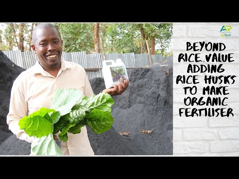 Turning waste to value. How I make organic fertiliser from rice husks which are considered waste!