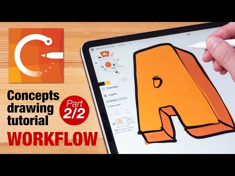 How to draw with Concepts app: Workflow (part 2/2)