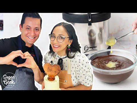How to Temper Chocolate With Cocoa Butter | Chef Christophe Rull!