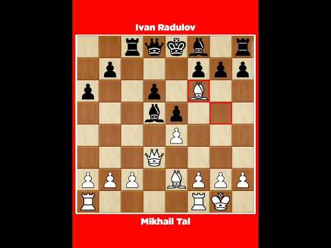Mikhail Tal vs Ivan Radulov √ Olympiad Skopje Macedonia, 1972.
