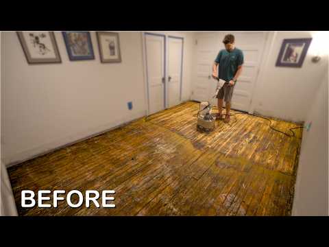 I transformed my 100-year-old hardwood floor