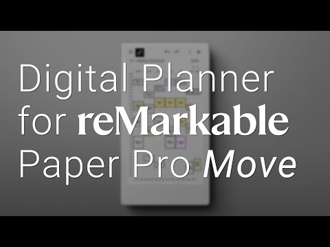 Daily Digital Planner for reMarkable Paper Pro Move | Stay Organised Anywhere