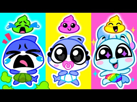 Who Left The Rainbow Poo Poo? 🌈💩 Diaper Change | Potty Training | Cartoons for Kids