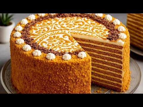 Королевский МЕДОВИК на Новый год 2026!🎅🌲Рецепт, который никогда не подводил! ШИКАРНЫЙ Медовый торт!