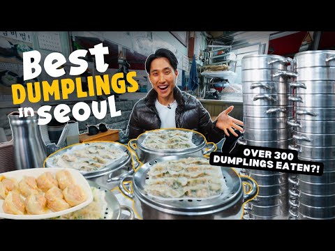 EPIC 300 Dumpling Challenge in Seoul's Legendary Mandu Restaurant! | Beating @tzuyang쯔양 Record?!