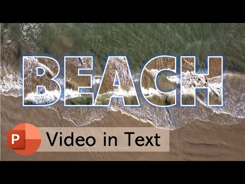 How to merge video and text in PowerPoint? | PowerPoint background video #powerpoint