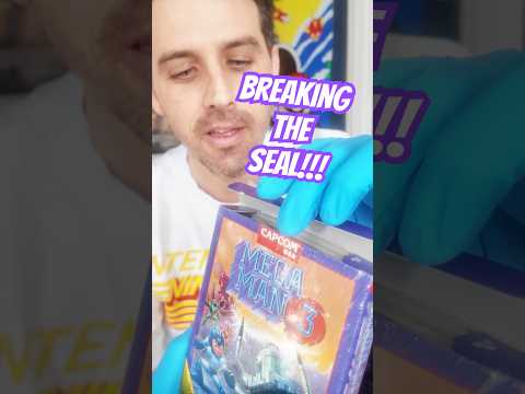 Opening a SEALED Mega Man 3!  #retrogaming #megaman