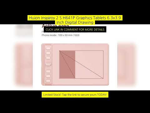 Huion Inspiroy 2 S H641P Graphics Tablets 6.3X3.9 Inch Digital Drawing Pen