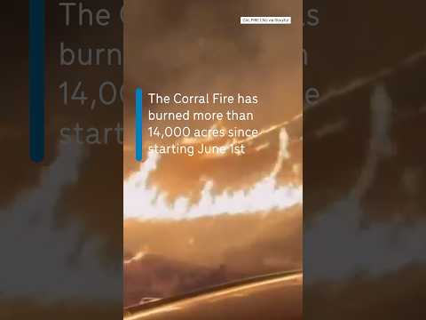 California Wildfire has burned more than 14,000 acres since starting June 1. #california #wildfire