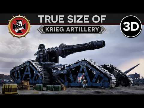 True Size of the Krieg Artillery Korp [999.M41] 3D Documentary