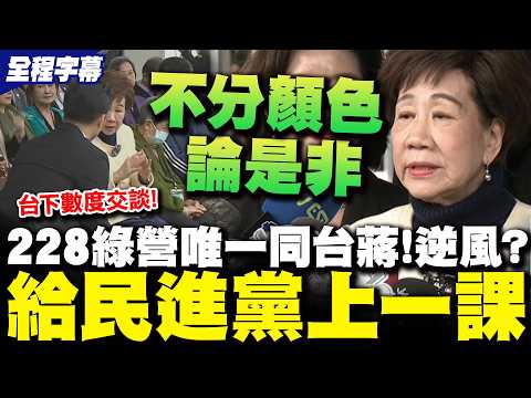 [Full Subtitles] Against the Wind?! On 228, the only DPP member to appear on stage with Chiang Wa...