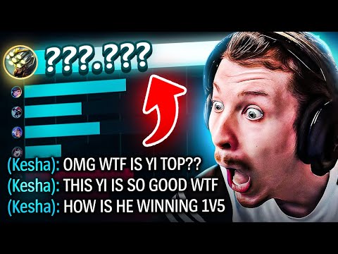 SHOWING KESHA THE POWER OF MASTER YI TOP.